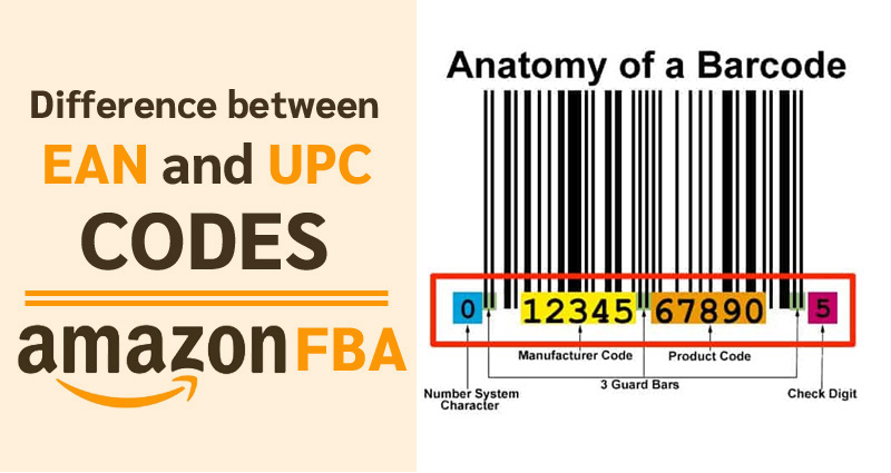 Difference between EAN and UPC CODES | Sell on AMAZON FBA