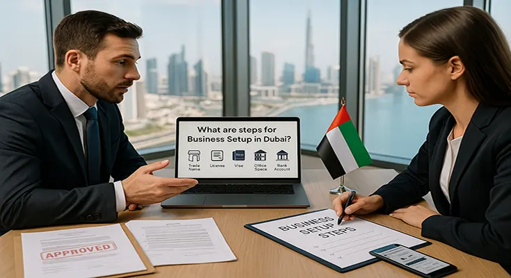 What are steps for Business Set up in Dubai?